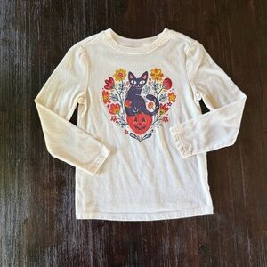 Old Navy Cream Long Sleeve Halloween Tee